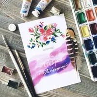 Работа с Photoshop: приглашение из акварели и леттеринга