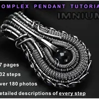 Подвеска из серебра или меди. Плетение