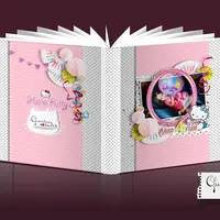 Фотокнига о весёлом празднике в стиле Hello Kitty