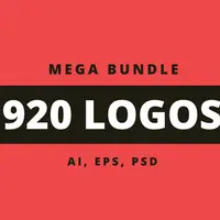 Мегапак из 920 логотипов
