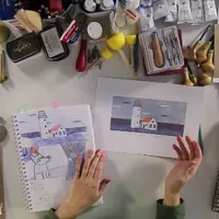 Цветная линогравюра и печать штампами