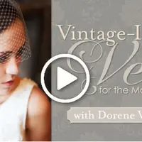 Винтажная фата для современной невесты