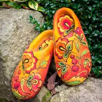 Тапочки Хохлома и Объемные уточки