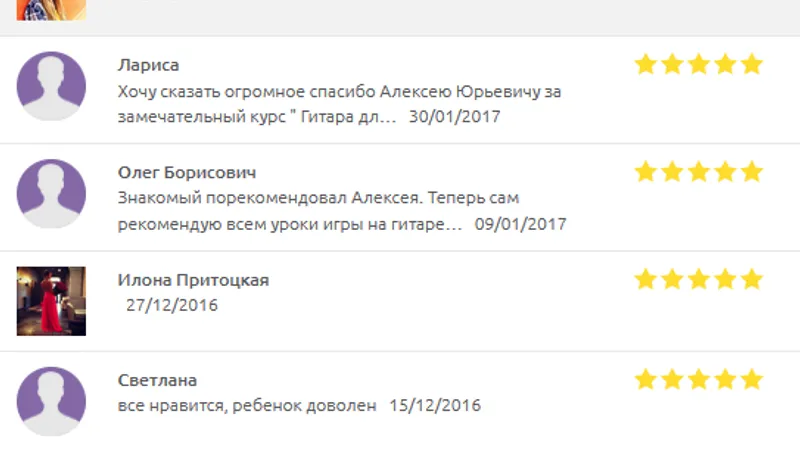 Обучение игры на гитаре для всех возрастов
