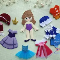 Принцесса с гардеробом и домиком