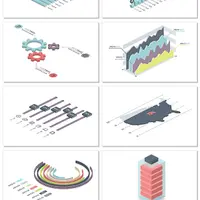 Isometric Infographics Bundle + Shape Composer