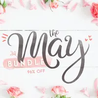 Майский набор шрифтов и графики