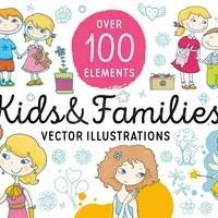 Симпатичный набор графики и типографики