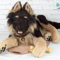 Выкройка овчарки с открытым ртом