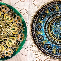 Тарелка "Хоровод" + Тарелка "Золото Махараджи"