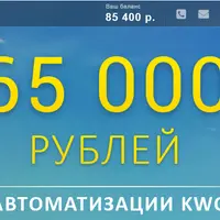 65 000 рублей на автоматизации Kwork