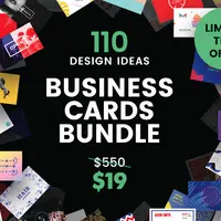 110 Адаптируемых шаблонов визиток