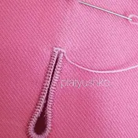 Шитьё: Всё вручную. Ручная глазковая петля