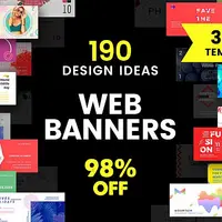 3990 шаблонов рекламных баннеров