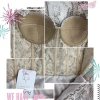 Прозрачный корсет с отрезной чашкой