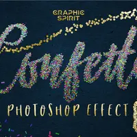 Эффекты конфетти для Photoshop