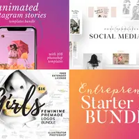 Entrepreneur Starter Kit Bundle: 1600 шаблонов для соцсетей