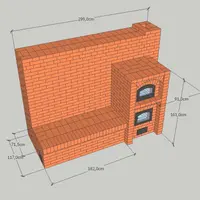 Печь с хлебной камерой и лежанкой