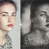 Эффект стилизации вашей фотографии под старинную пленку - WET PLATE Photoshop Template PRO