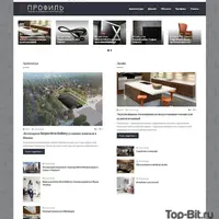 Автонаполняемый сайт архитектуры и дизайна Профиль