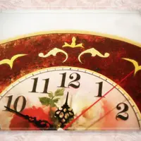 Часы “Золотые вензеля, или поталь своими руками”