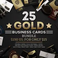 25 Золотых Визитных Карточек