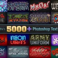 5000+ Профессиональных Текстовых Эффектов для Photoshop