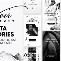 Трендовые угольные шаблоны для Stories Instagram