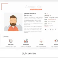 Resume, CV, vCard & Portfolio - тема для резюме и портфолио