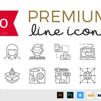 Коллекция из 1800 Премиальных Иконок