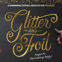 Набор Блеска, Фольги и Кистей для Procreate
