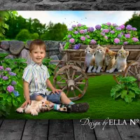 Летние фотоколлажи – Гортензии 2