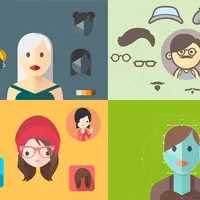 Набор из 11000+ элементов для создания персонажей и аватаров