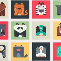 Adobe Illustrator: Как рисовать иконки квадратных животных