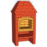 Проект мангала из кирпича "Варвара"