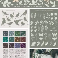 Эпическая художественная коллекция из 2000 элементов дизайна