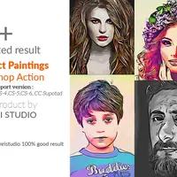 Набор из 55 Художественных Экшенов для Photoshop