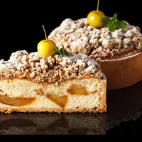 Яблочный кейк с ванилью и карамелью