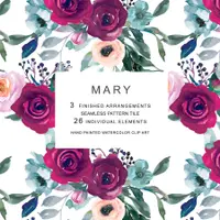 Набор акварельно-цветочной графики