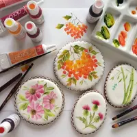 Бамбук, чертополох, рябина, репейник (one stroke)