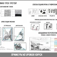Основы композиции на примере графического наброска
