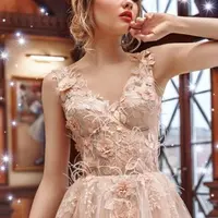 Платье на прозрачном корсете