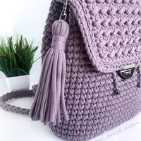 Рюкзак из трикотажной пряжи