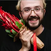 Фруктовый букет: материалы, букетная нога, мята, виноград