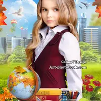 Портрет для школьников к 1 Сентября - Школьная осень (4)