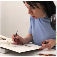 Ягодный натюрморт акварелью