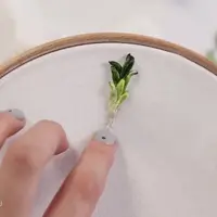 Объёмная вышивка лентами