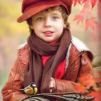 Шаблон «Осенний портрет»