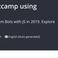 Telegram Chatbot Bootcamp using JavaScript