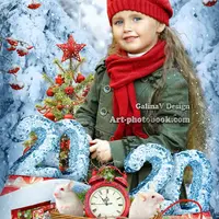 Новогодний коллаж для детей - Год Крысы